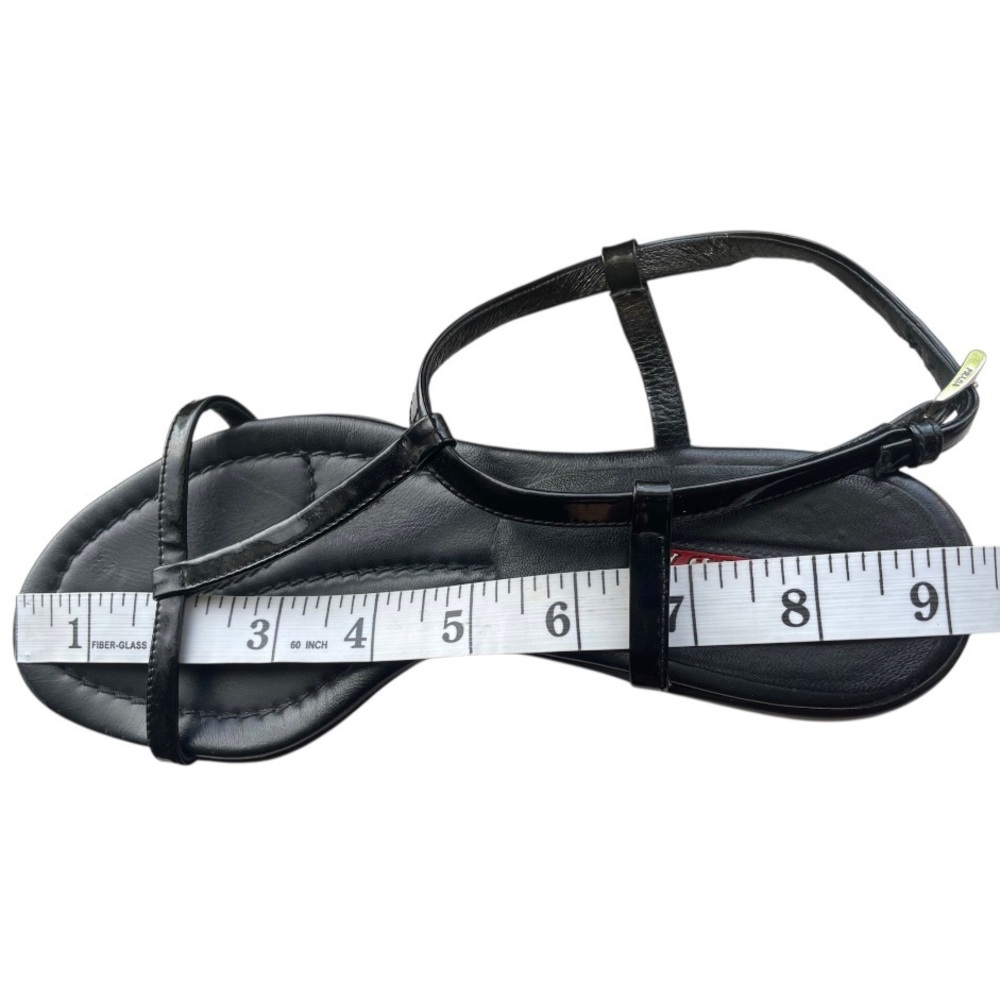 Prada Patent Leather T-Strap Sandals 36 - Picture 10 of 10